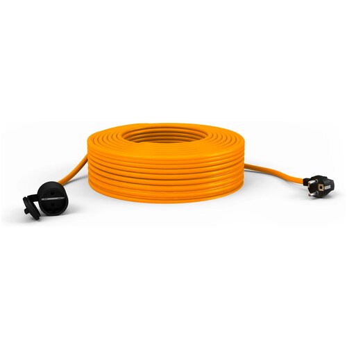 Удлинитель шнур GardenLine б/з ПВС 2х1,5 16A 40м IP 44 оранж.шн
