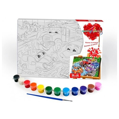 фото Набор для раскрашивания «роспись на холсте» danko toys