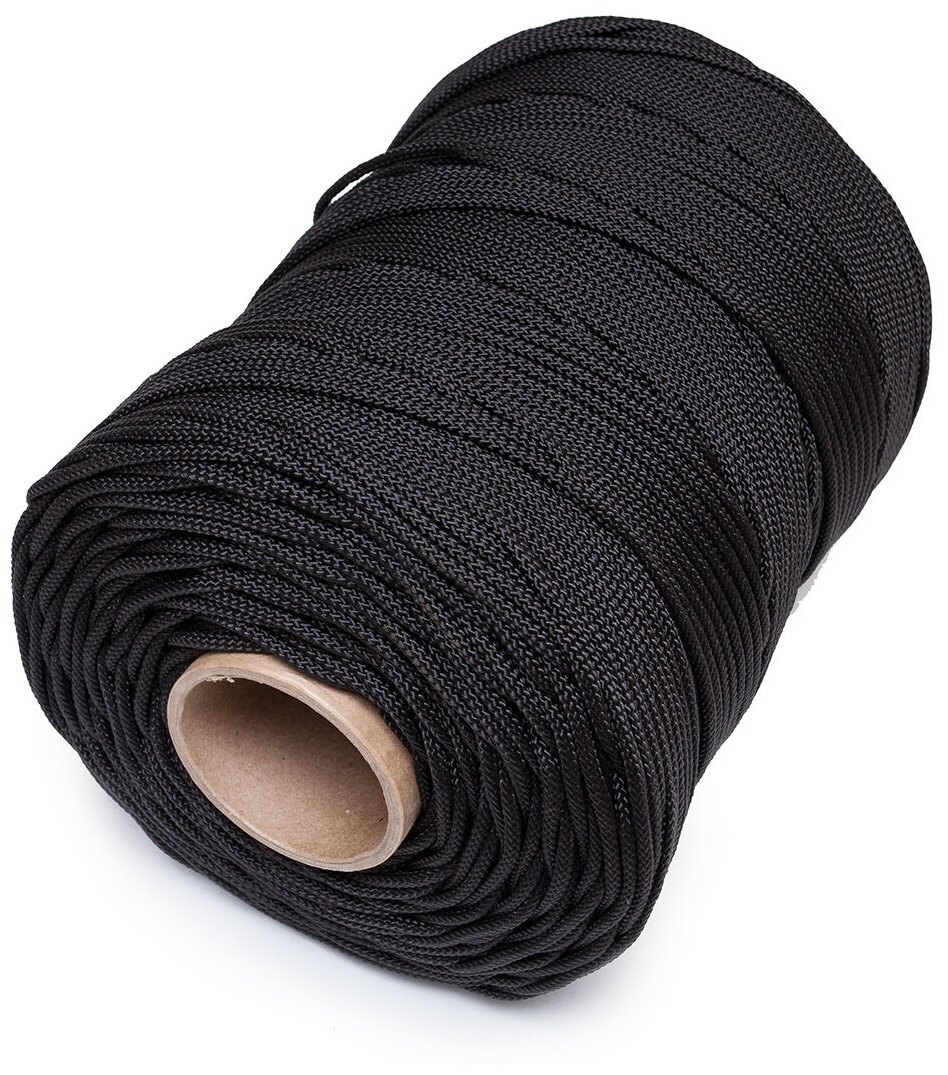 Шнур плетеный Петроканат STANDART, полипропилен, 5.0 мм, 400 м, черный