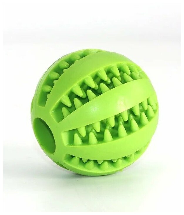 Мяч для дрессировки собак, Мяч для собак, жевательная игрушка мяч для собак, грызунок для собак, грызак для собак, 7 см, зеленый, Universal-Sale - фотография № 10
