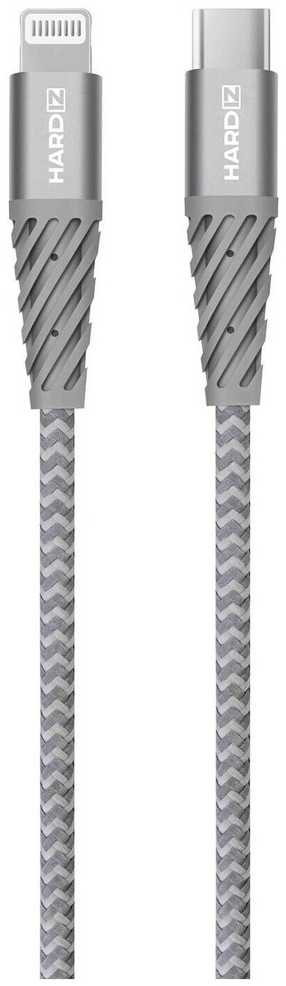 MFI кабель HARDIZ USB-C to Lightning (C94) PD Cable: Lifeproof Series 1.2 meter Серый