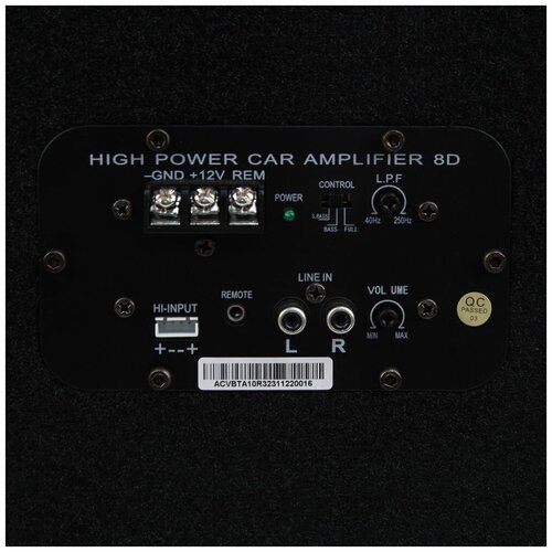 Сабвуфер автомобильный ACV BTA-10R 105Вт активный 25см10 13014₽