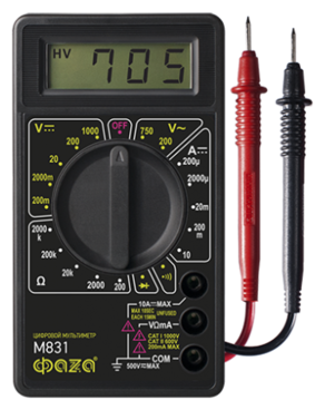 Мультиметр Цифровой M-831/dt Фаzа .