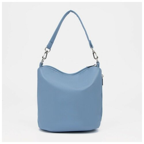 Miss Bag Сумка-мешок на молнии, цвет голубой