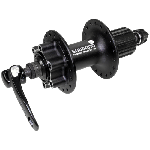 фото Втулка задн. shimano deore, m525a, 36 отв, 8/9ск, qr,6-болт. black