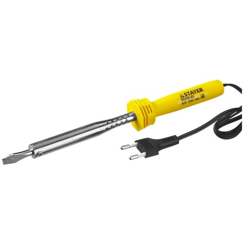 Электропаяльник STAYER 80 Вт клин с пластиковой рукояткой MAXTerm 102100₽