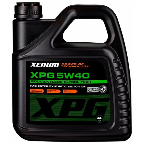 Масло моторное Xenum XPG 5W-40 полиалкиленгликолевое с добавлением эстеров (4л) XNM-XPG-5W40-4L