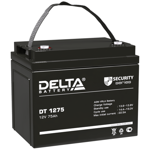 фото Аккумуляторная батарея delta dt 1275 (12v / 75ah) delta battery
