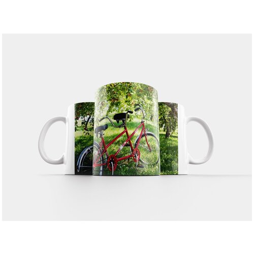 фото Кружка "тандемный велосипед, велосипед, яблоневый сад" 320 мл lotsprints