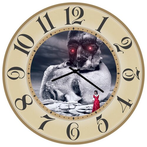 фото Svs настенные часы svs 3002234 холодный взгляд