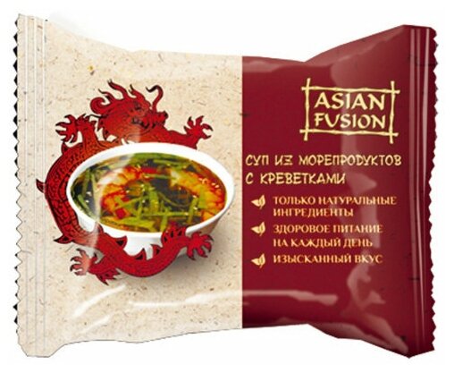 Суп из морепродуктов с креветками Asian Fusion 12 гр, шоубокс 10 шт.