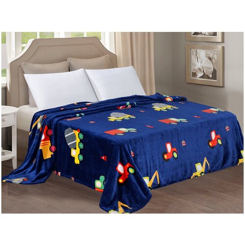 Плед Zelandica, велсофт, 200х220 см, евро, с рисунком 