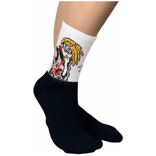 фото Носки "аниме" (белый, 23-27 (размер обуви 36-42)) артноски