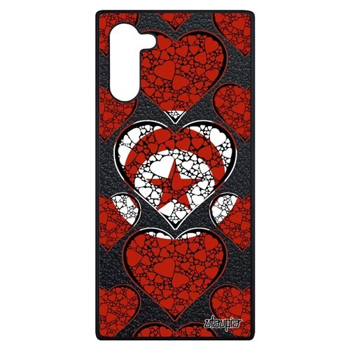 фото Противоударный чехол для телефона // samsung galaxy note 10 // "флаг туниса с сердцем" страна туризм, utaupia, цветной