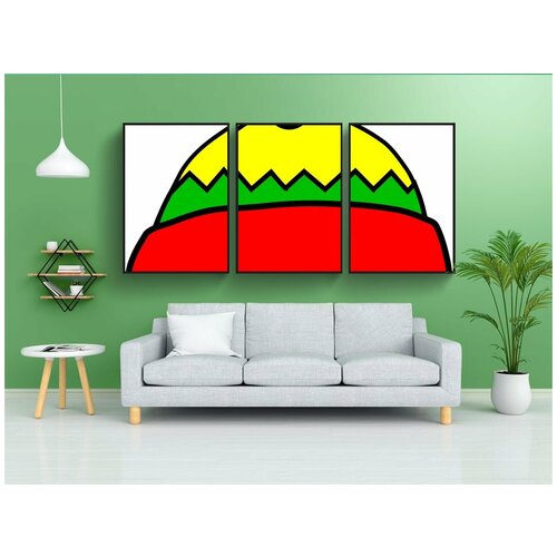 фото Набор модулных постеров для интерьера "шапка, зима, праздничный день" 60x90 см. в тубусе, без рамки lotsprints