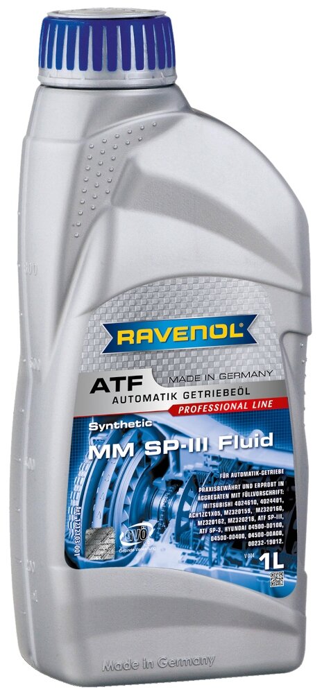 RAVENOL Масло трансмиссионное RavenolATF MM SP-III Fluid, полусинтетическое, 1L 4014835733114