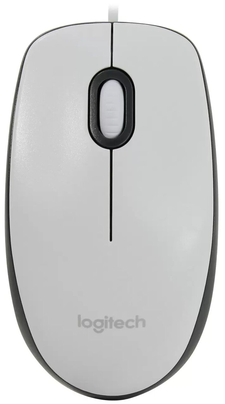 Мышь Logitech M100, проводная, оптическая, 1000 dpi, USB, белая Logitech 6784277 .