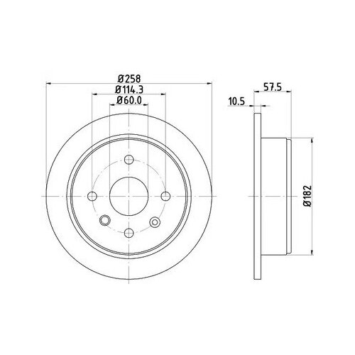 Диск тормозной HELLA PAGID 8DD355114161