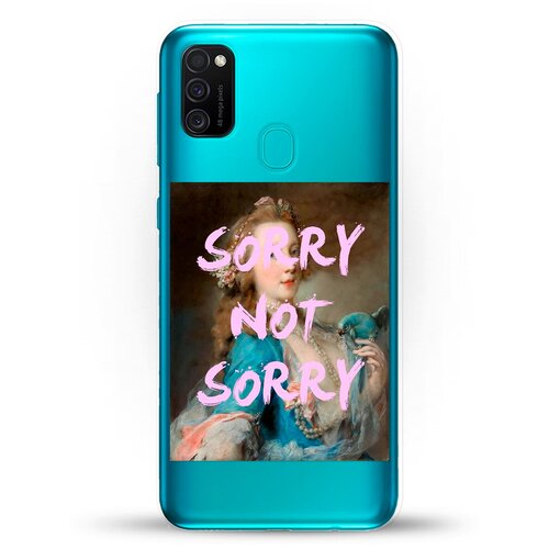 Силиконовый чехол Sorry на Samsung Galaxy M21 пластиковый чехол большеглазый кот на samsung galaxy m21 самсунг галакси м21