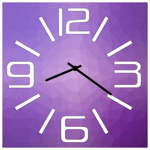 фото Svs настенные часы svs 4001801 фиолетовые