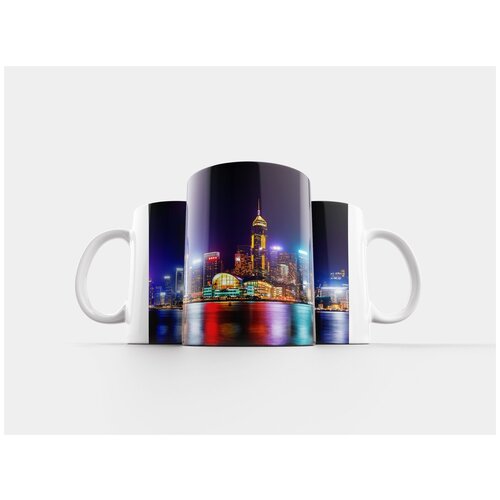 фото Кружка "городской пейзаж, сумерки, сити" 320 мл lotsprints