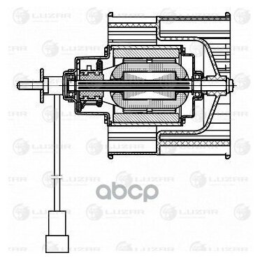 Э/Вентилятор Отоп. Для А/М Лада 4x4 Fl (19-) (Lfh 0128) Luzar арт. lfh-0128