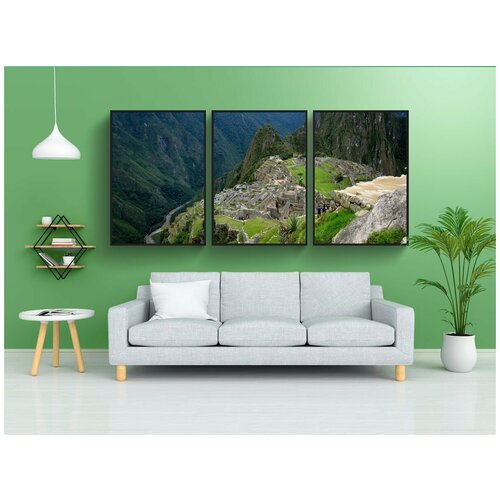 фото Набор модулных постеров для интерьера "мачу-пикчу, перу, анды" 60x90 см. в тубусе, без рамки lotsprints