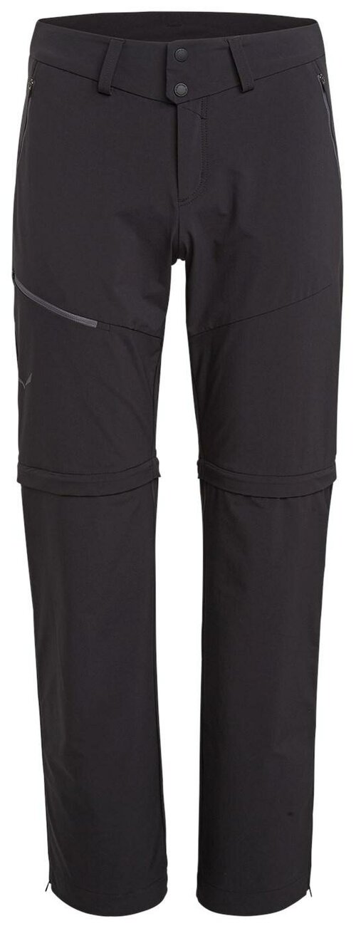 брюки Salewa Puez 2 Durastretch Zip-Off, размер 56/3XL, черный