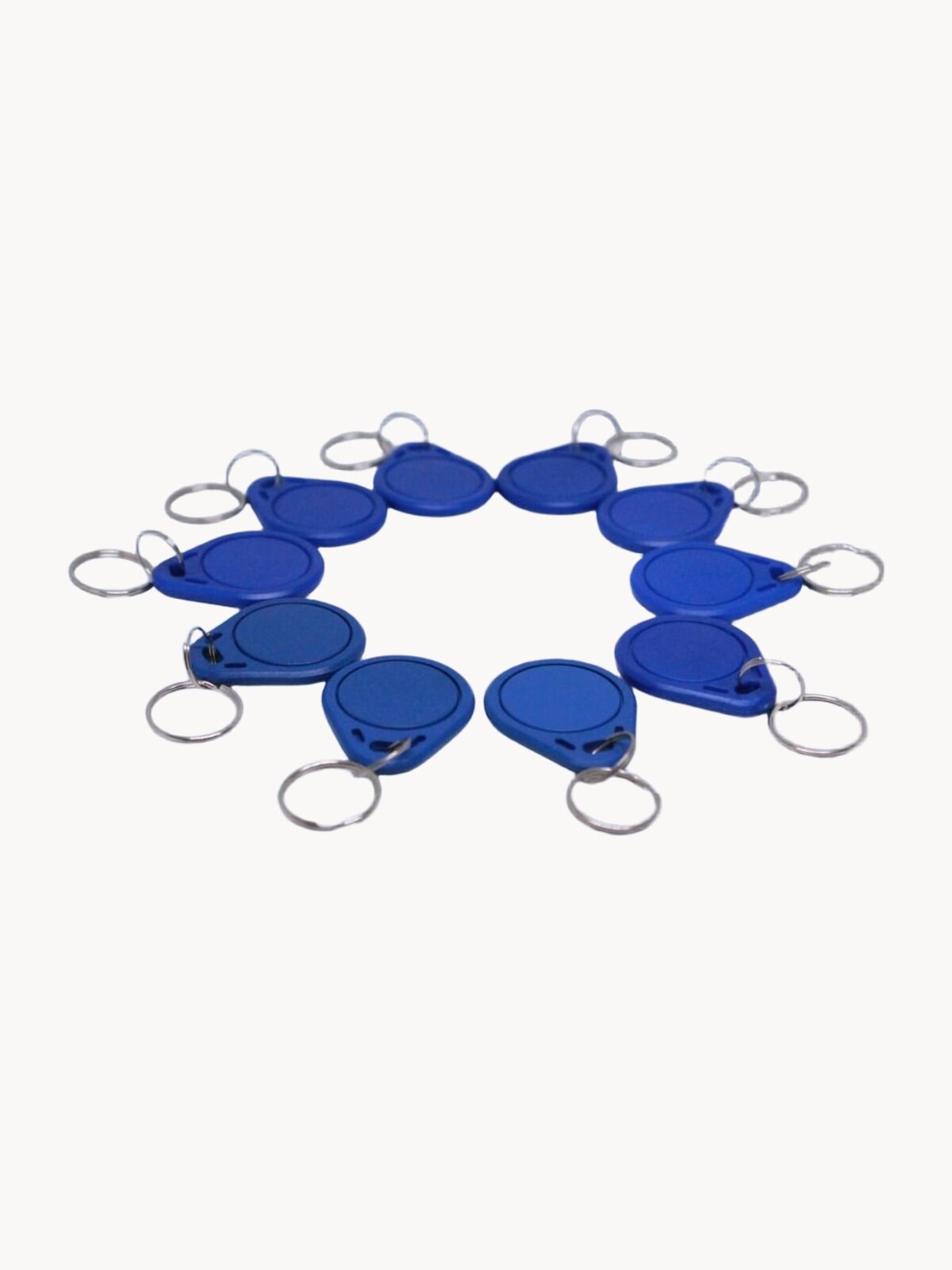 Ключ для домофона Mifare Zero (10 шт) электронный перезаписываемый. Частота 13,56 МГц. Цвет синий