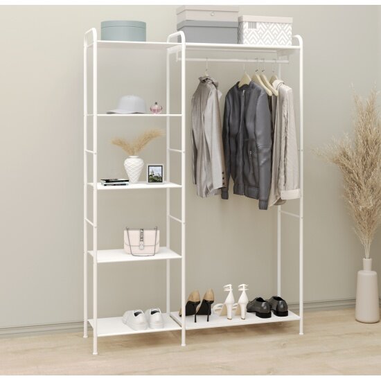 Гардеробная система Зми "Валенсия 1" (VALENCIA 1 clothes rack) белый, ГСВ1 Б