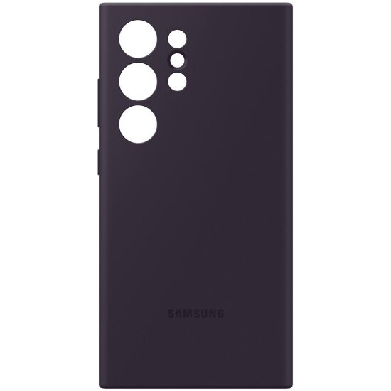 Чехол Samsung для Galaxy S24 Ultra, Silicone Case, темно-фиолетовый (EF-PS928TEEGRU)