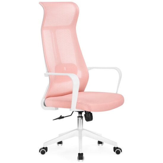 Кресло офисное Woodville Tilda pink / white