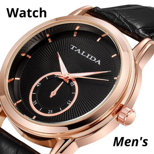 фото Наручные часы мужские talida black кварцевые/ подарок для мужчин, черный grandtur