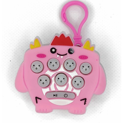 Электронный поп ит монстрик розовый, игрушка для мальчика и для девочки, подарок для детей