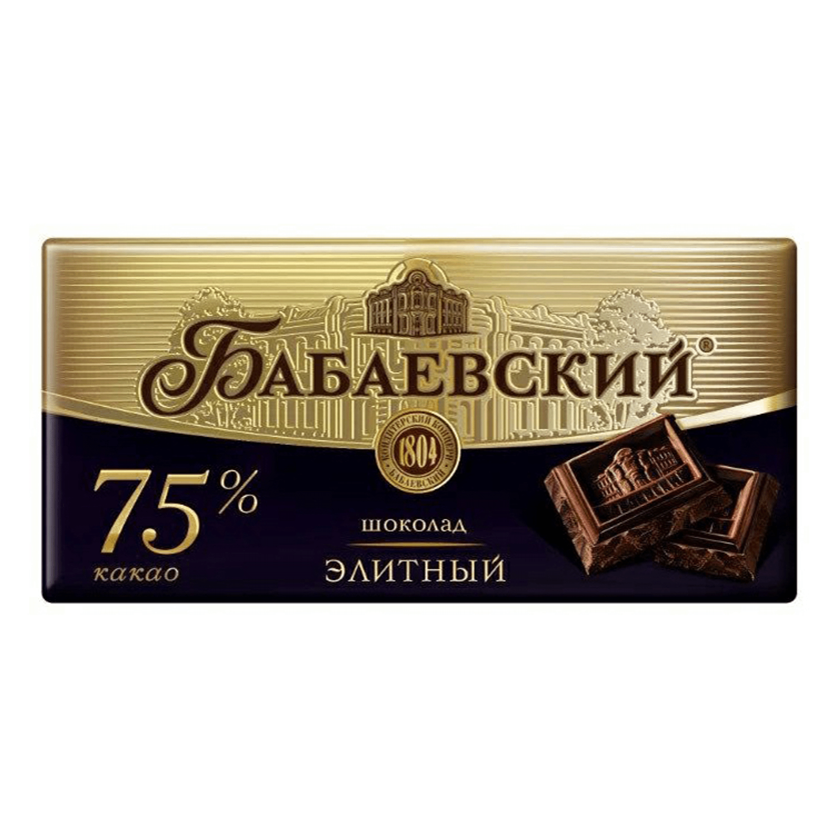 Шоколад Бабаевский Элитный 75%, 90 г