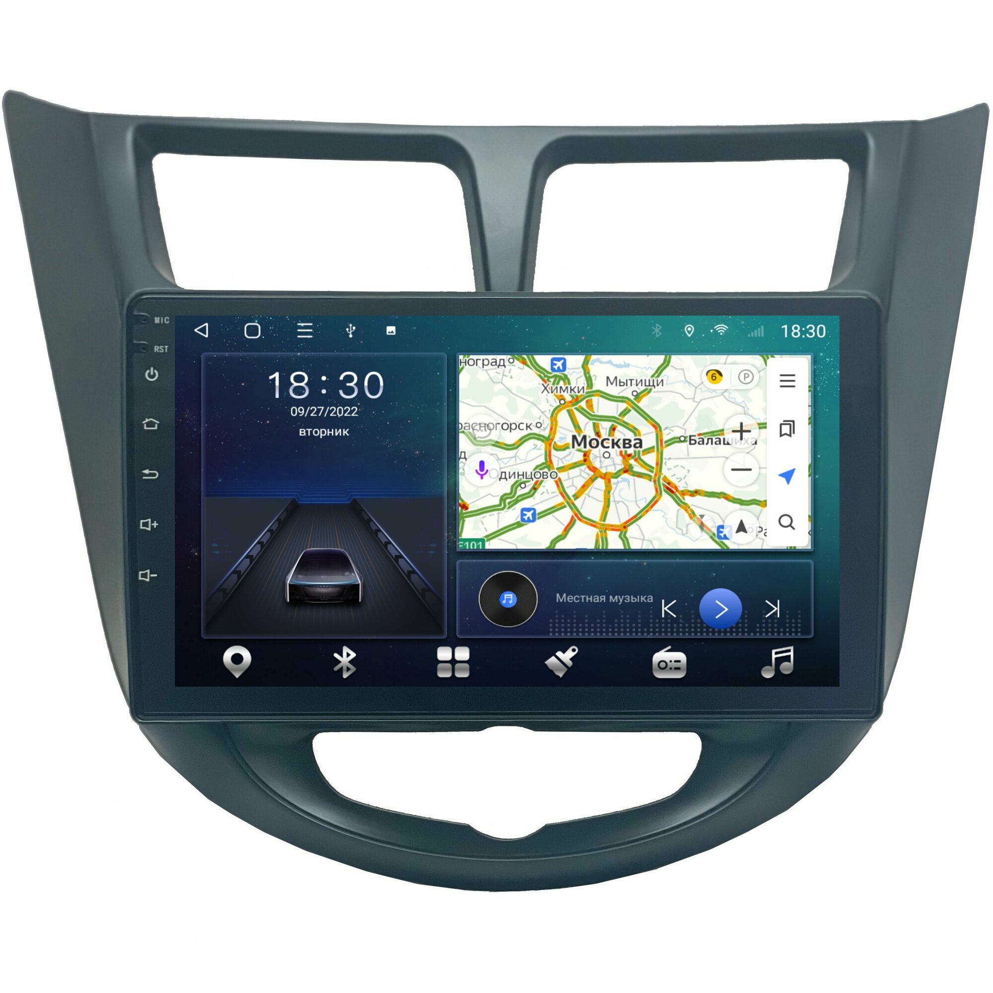 Магнитола CRS-300 Хендай Солярис 1 Hyundai Solaris 2011-2016 - Android 13 - Процессор 8 ядер - Carplay - DSP 36 полос - 4G(Sim)