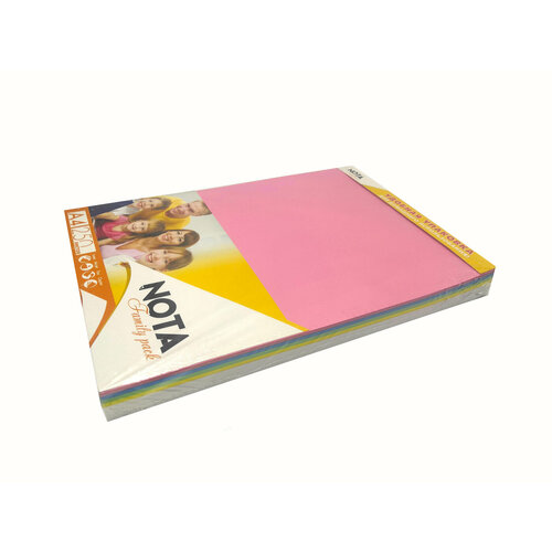 Бумага Nota Family Pack A4, 250 листов, 5 цветов, 4 медиум оттенка по 30 листов + 130 белая