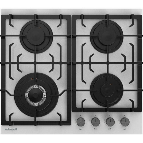 Варочная панель Weissgauff HGG 641 WGSV WOK-конфорка 3 года гарантии автоматический электроподжиг Рукоятки Hi-Tech газ-контроль 1784000₽