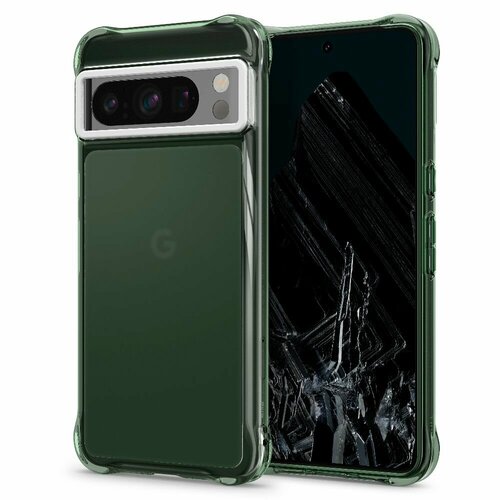 Чехол Spigen Cyrill на Google Pixel 8 Pro (ACS06344) Ultra Sheer / Спиген чехол для Пиксель 8 Про накладка, противоударный, с защитой камеры, зеленый