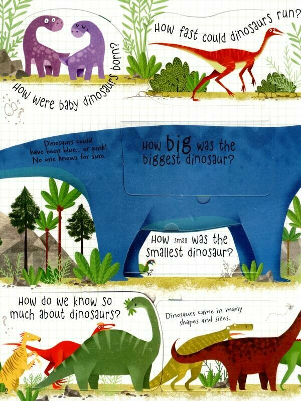 Lift-the-flap Questions and Answers about Dinosaurs - фото №6