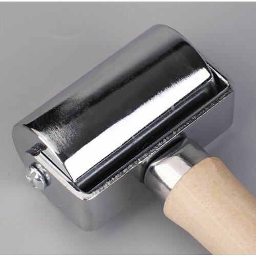 Роллер для клеевых работ с кожей, валик прижимной для кожи, ролик разглаживаемый