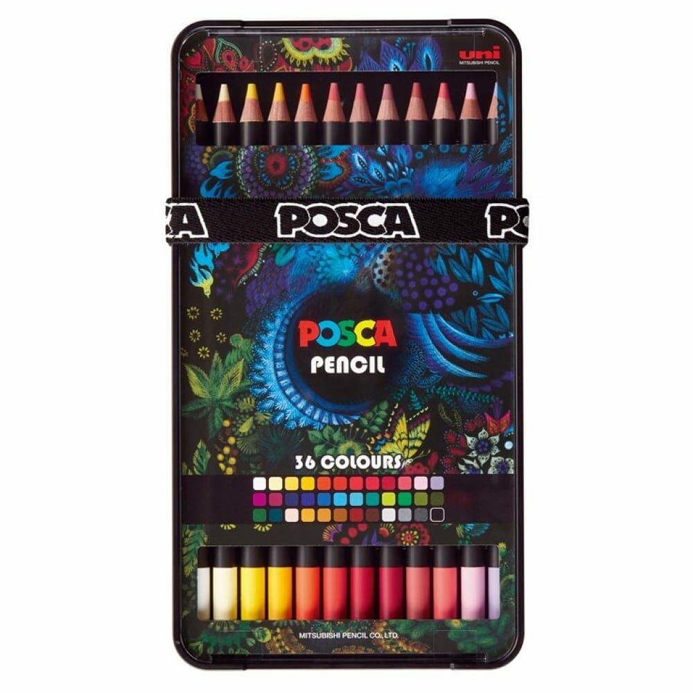 Набор карандашей цветных UNI "POSCA" 36 шт - фото №17