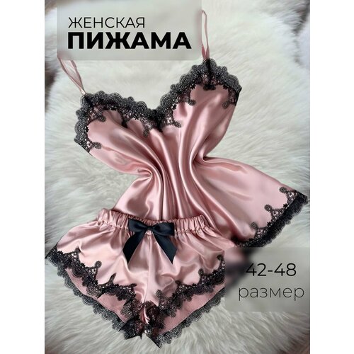 Пижама , размер 44, розовый, пыльная роза пижама размер 44 розовый пыльная роза