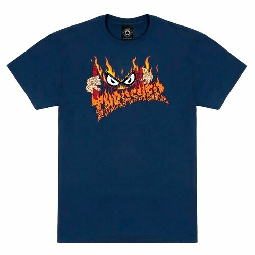 Футболка THRASHER, размер XL, синий