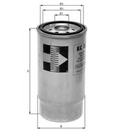 Топливный фильтр KNECHT KC4