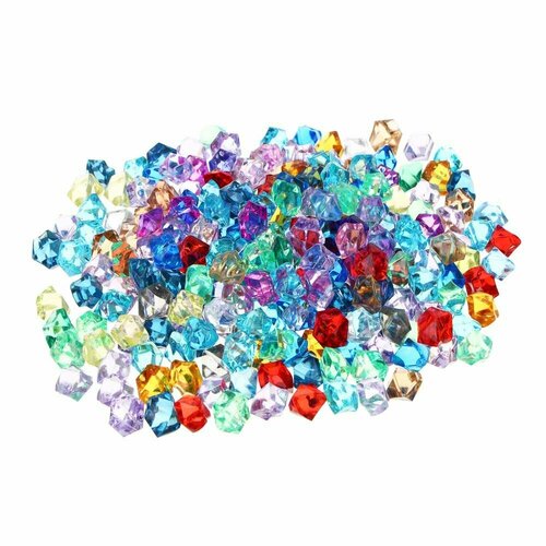 Набор искусственных камней из стекла Кристаллы 10х6см стекло 175г 376₽