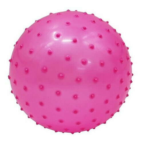 Мяч массажный надувной 9 см розовый