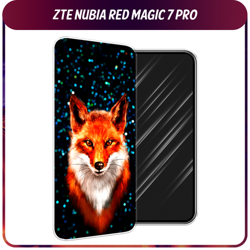 Силиконовый чехол на ZTE Nubia Red Magic 7 Pro / ЗТЕ Нубиа Ред Меджик 7 Про Волшебная лиса силиконовый чехол на zte nubia red magic 7 pro зте нубиа ред меджик 7 про созвездия прозрачный