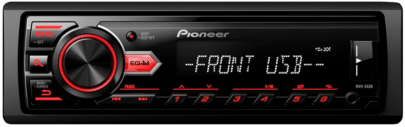 Автомагнитола Pioneer MVH-85UB 1DIN 4x50Вт