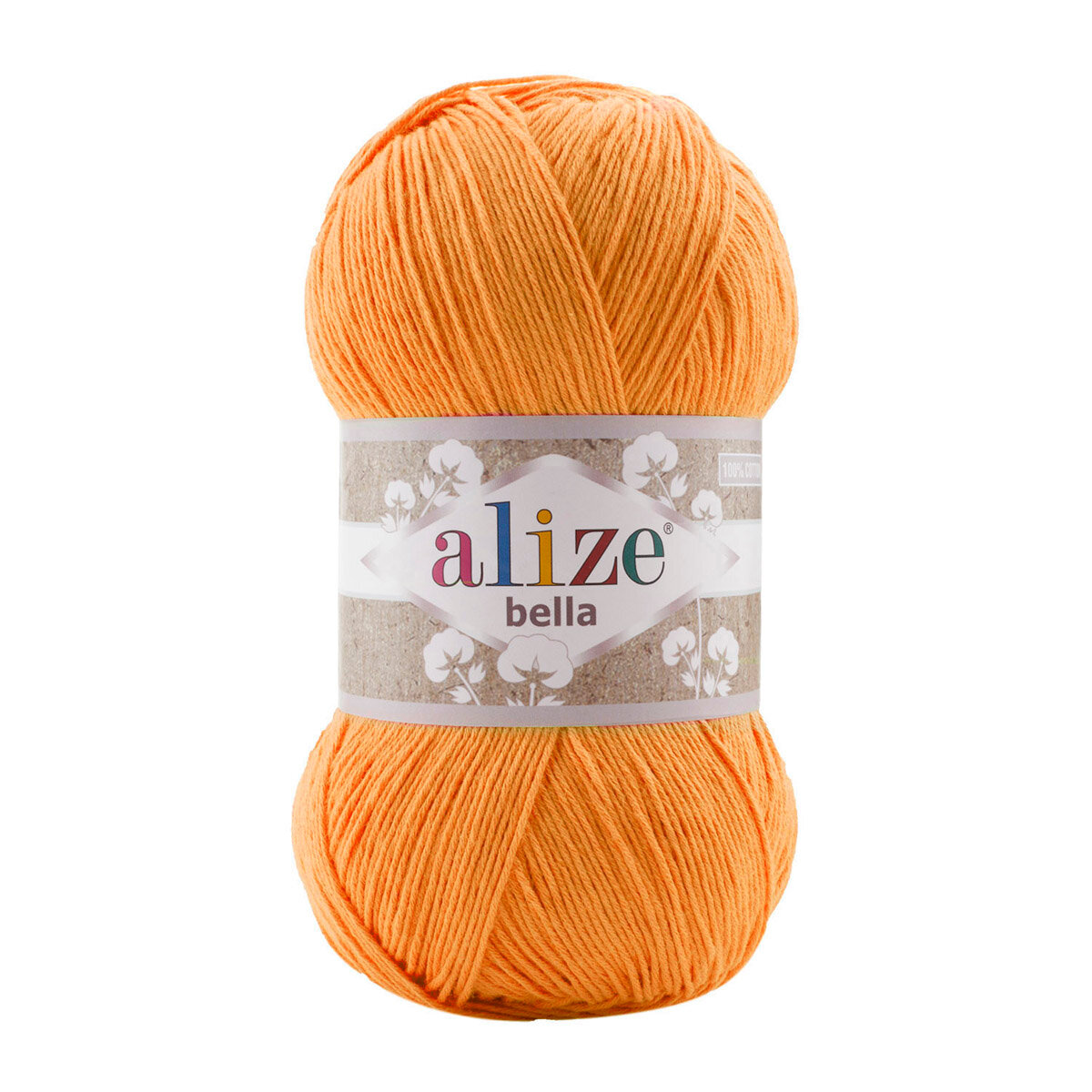 Пряжа для вязания ALIZE 'Bella 100', 100г, 360м (100% хлопок) (83 тыква), 5 мотков